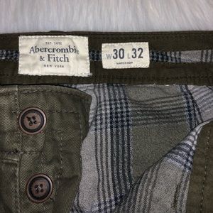 Abercrombie & Fitch flannel chinos
